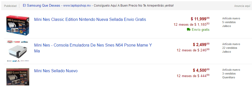 nes-mini-mercadolibre
