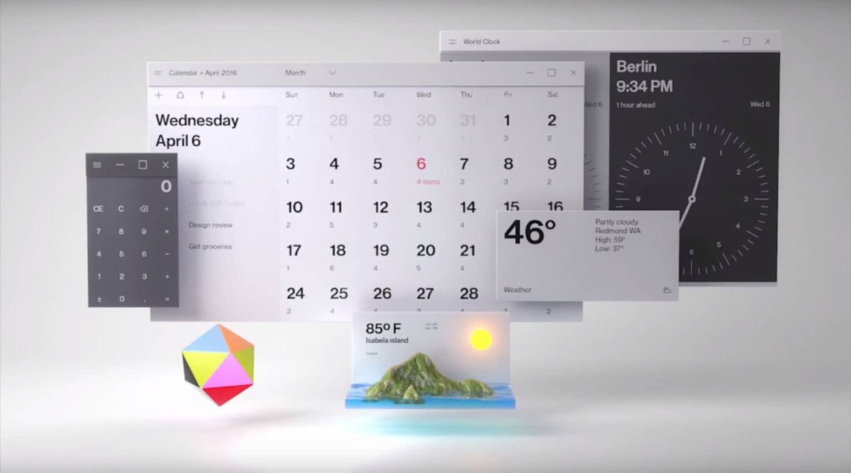 Windows 10 se pone más hipster que nunca con su nuevo Fluent Design