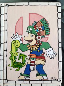 Personajes de Nintendo al estilo Maya 6