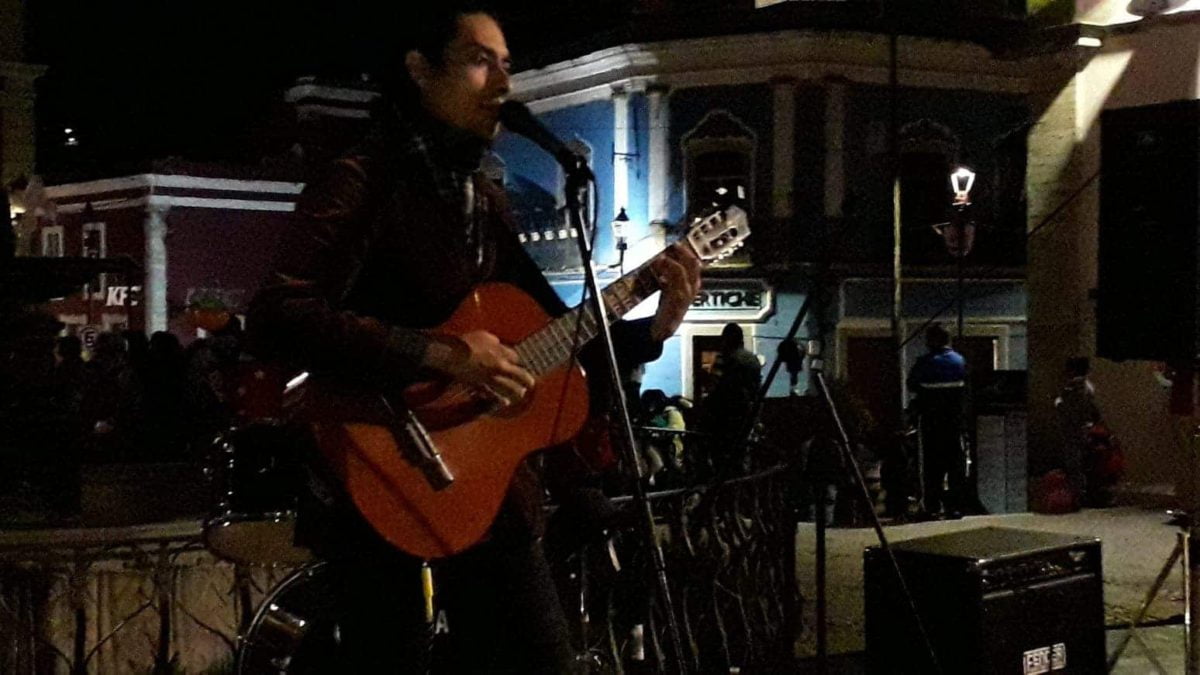 El músico John Krieger da un concierto en el Festival Internacional Cervantino